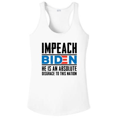 Impeach Biden He Is An Absolute Disgrace To This Nation Ladies PosiCharge Competitor Racerback Tank