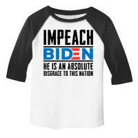Impeach Biden He Is An Absolute Disgrace To This Nation Toddler Fine Jersey T-Shirt