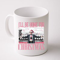 ILl Be Home For Christmas Funny Santa Claus Trump 2024 Coffee Mug