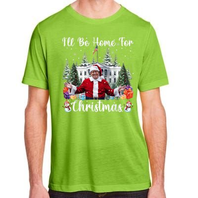 Ill Be Home For Christmas Funny Santa Claus Trump 2024 Adult ChromaSoft Performance T-Shirt