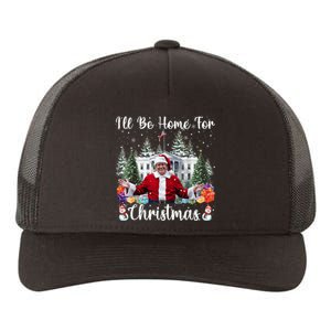 Ill Be Home For Christmas Funny Santa Claus Trump 2024 Yupoong Adult 5-Panel Trucker Hat