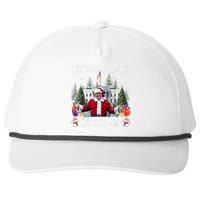 Ill Be Home For Christmas Funny Santa Claus Trump 2024 Snapback Five-Panel Rope Hat