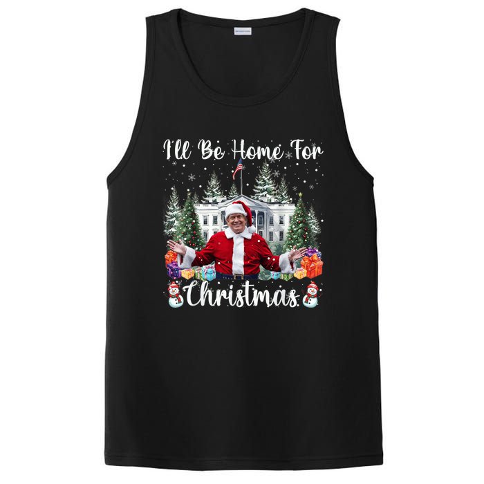 Ill Be Home For Christmas Funny Santa Claus Trump 2024 PosiCharge Competitor Tank