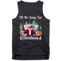 Ill Be Home For Christmas Funny Santa Claus Trump 2024 Tank Top