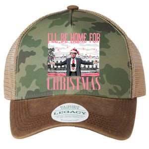 ILl Be Home For Christmas Funny Santa Claus Trump 2024 Legacy Tie Dye Trucker Hat