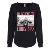 ILl Be Home For Christmas Funny Santa Claus Trump 2024 Womens California Wash Sweatshirt