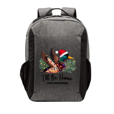 Ill Be Home For Christmas Duck Xmas Holiday Vector Backpack