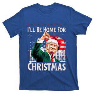 ILl Be Home For Christmas Santa Trump Xmas Pajamas T-Shirt