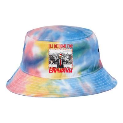 ILl Be Home For Christmas Santa Funny Xmas Pajamas Tie Dye Newport Bucket Hat