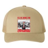 ILl Be Home For Christmas Santa Funny Xmas Pajamas Yupoong Adult 5-Panel Trucker Hat