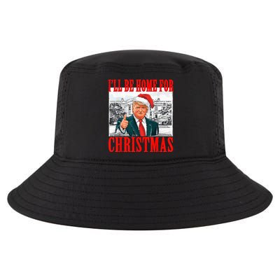 ILl Be Home For Christmas Santa Funny Trump Xmas Pajamas Cool Comfort Performance Bucket Hat