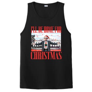 ILl Be Home For Christmas Santa Funny Trump Xmas PosiCharge Competitor Tank