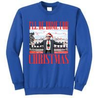 ILl Be Home For Christmas Santa Funny Trump Xmas Sweatshirt