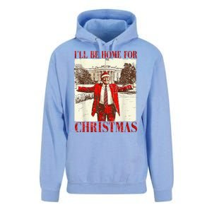 Ill Be Home For Christmas Santa Trump Funny Holiday Unisex Surf Hoodie