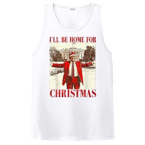 Ill Be Home For Christmas Santa Trump Funny Holiday PosiCharge Competitor Tank