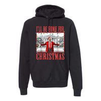 Ill Be Home For Christmas Santa Funny Trump Xmas Pajamas Premium Hoodie