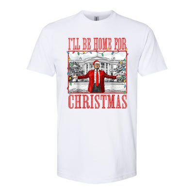 Ill Be Home For Christmas Santa Funny Trump Xmas Pajamas Softstyle CVC T-Shirt