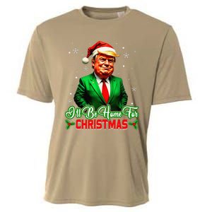 ILl Be Home For Christmas Funny Santa Claus Trump 2024 Cooling Performance Crew T-Shirt