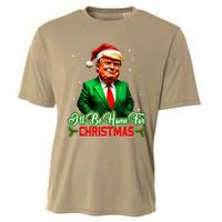 ILl Be Home For Christmas Funny Santa Claus Trump 2024 Cooling Performance Crew T-Shirt