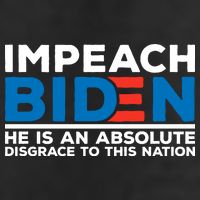 Impeach Biden He Is An Absolute Disgrace To This Nation 7 Panel Mesh Trucker Snapback Hat