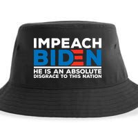 Impeach Biden He Is An Absolute Disgrace To This Nation Sustainable Bucket Hat