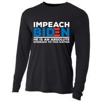 Impeach Biden He Is An Absolute Disgrace To This Nation Cooling Performance Long Sleeve Crew