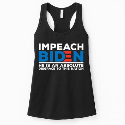 Impeach Biden He Is An Absolute Disgrace To This Nation Womens Tank Top