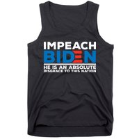 Impeach Biden He Is An Absolute Disgrace To This Nation Tank Top