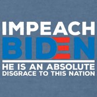Impeach Biden He Is An Absolute Disgrace To This Nation Garment-Dyed Sweatshirt
