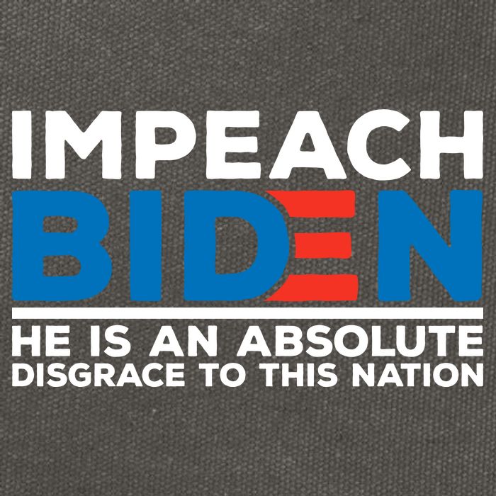 Impeach Biden He Is An Absolute Disgrace To This Nation Cotton Canvas Backpack