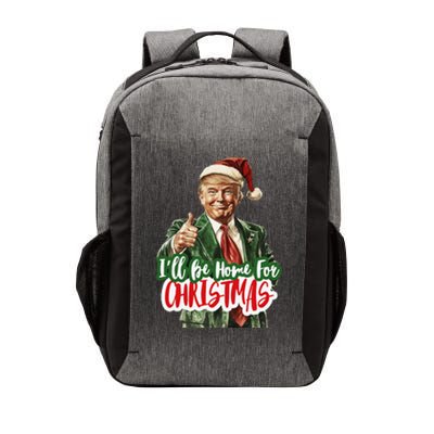 ILl Be Home For Christmas Funny Santa Claus Trump 2024 Gift Vector Backpack