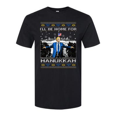 ILl Be Home For Hanukkah Funny Trump Christmas Ugly Softstyle CVC T-Shirt