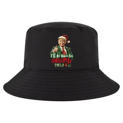 ILl Be Home For Christmas Funny Trump Cool Comfort Performance Bucket Hat