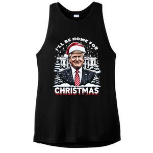 I’Ll Be Home For Christmas Trump Xmas Funny 2024 Gift Ladies PosiCharge Tri-Blend Wicking Tank