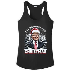 I’Ll Be Home For Christmas Trump Xmas Funny 2024 Gift Ladies PosiCharge Competitor Racerback Tank