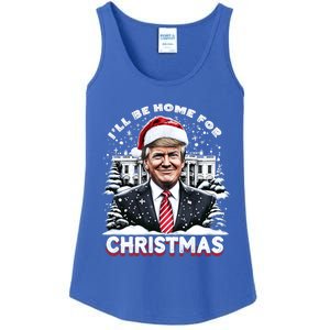 I’Ll Be Home For Christmas Trump Xmas Funny 2024 Gift Ladies Essential Tank