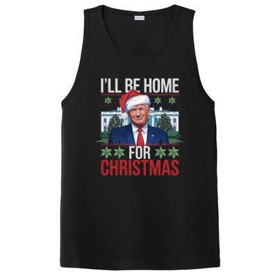 Ill Be Home For Christmas Funny Trump Ugly Christmas PosiCharge Competitor Tank