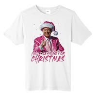 ILl Be Home For Christmas Funny Santa Trump Xmas Pajamas Tall Fusion ChromaSoft Performance T-Shirt