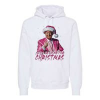 ILl Be Home For Christmas Funny Santa Trump Xmas Pajamas Premium Hoodie