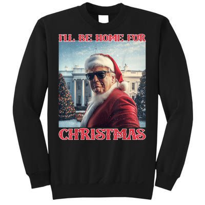 ILl Be Home For Christmas Trump Santa Selfie White House Sweatshirt