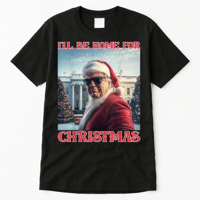 ILl Be Home For Christmas Trump Santa Selfie White House Tall T-Shirt