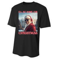 ILl Be Home For Christmas Trump Santa Selfie White House Performance Sprint T-Shirt