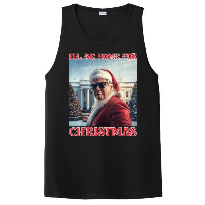 ILl Be Home For Christmas Trump Santa Selfie White House PosiCharge Competitor Tank