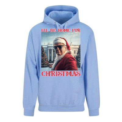 ILl Be Home For Christmas Trump Santa Selfie White House Unisex Surf Hoodie