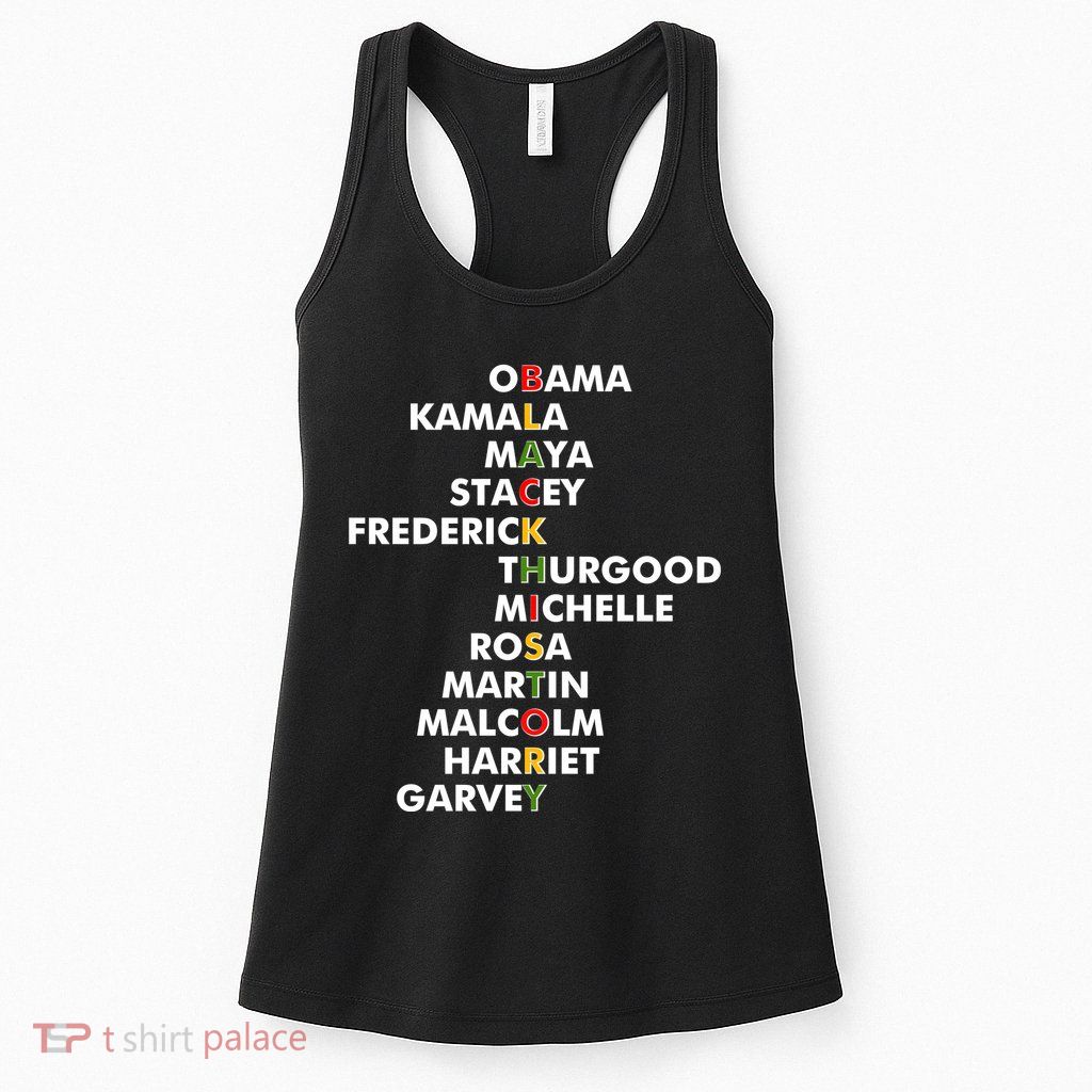 Important Black History Leaders Celebrate Black History Womens Tank Top
