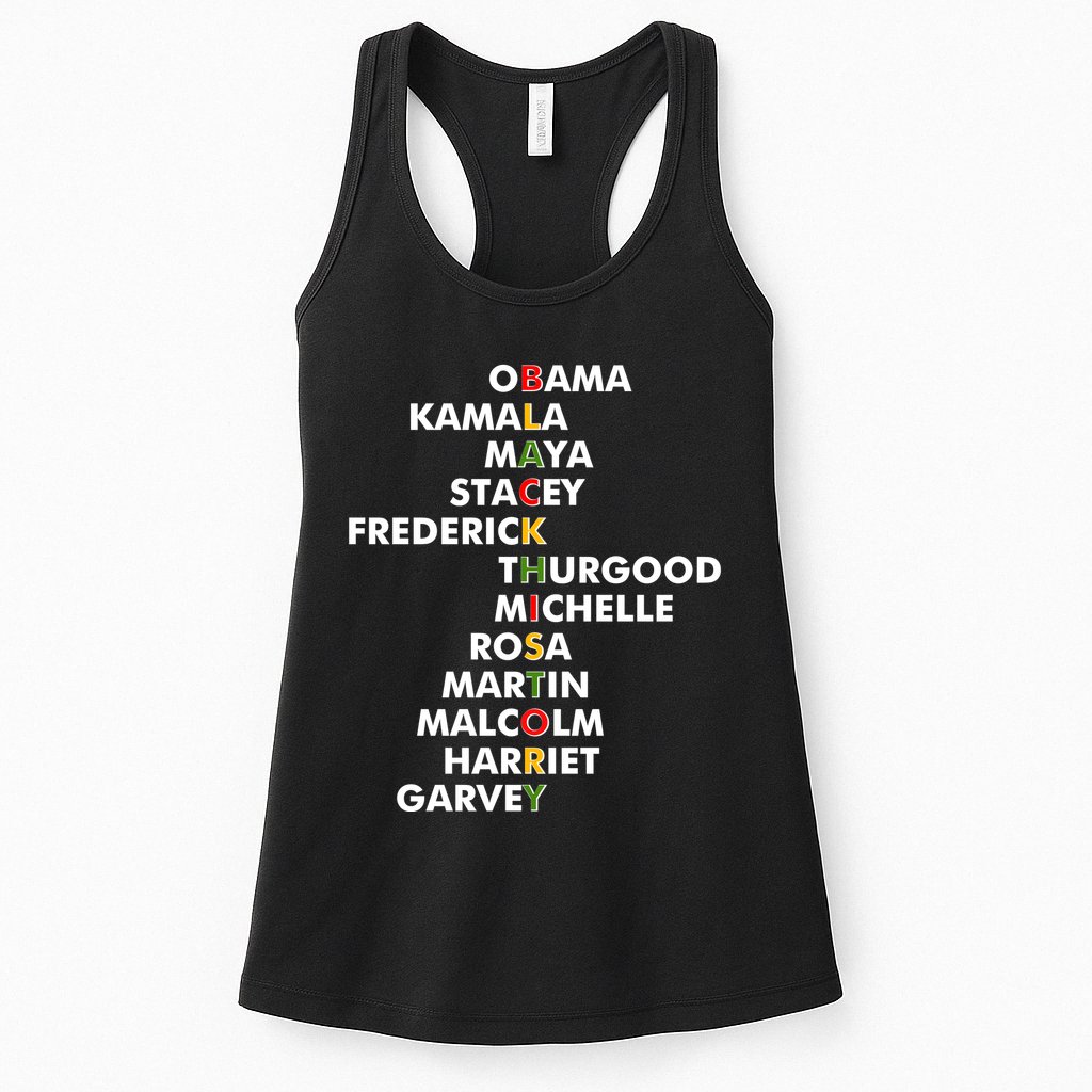 Important Black History Leaders Celebrate Black History Womens Tank Top