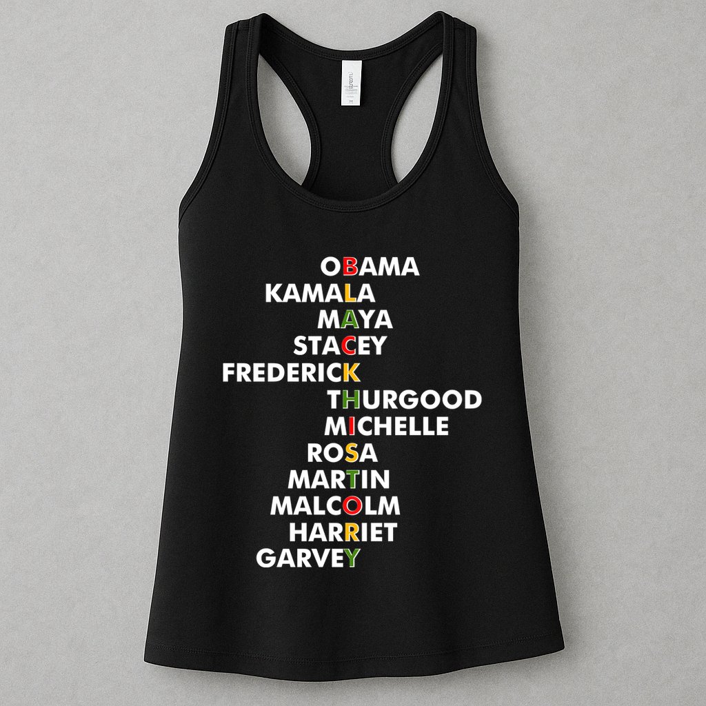 Important Black History Leaders Celebrate Black History Womens Tank Top