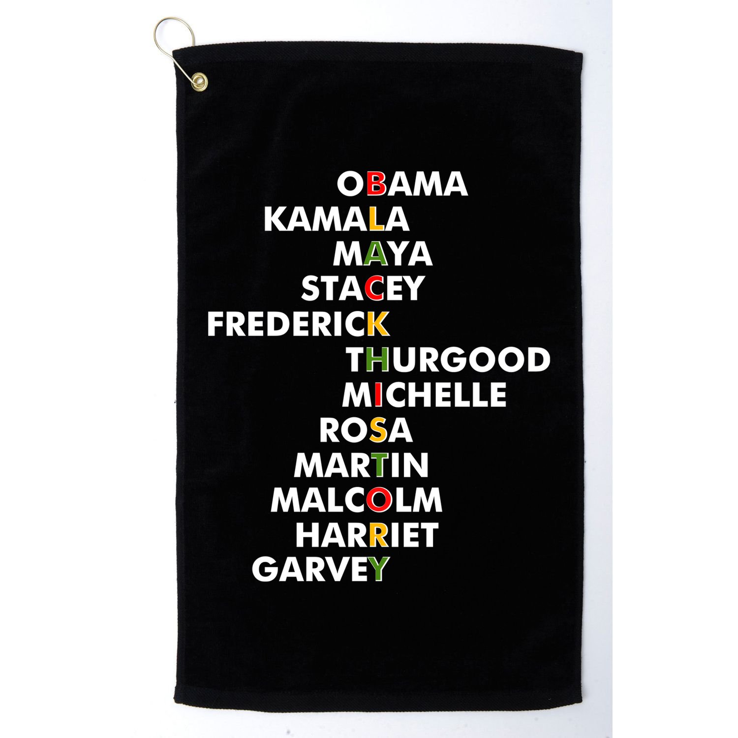 Important Black History Leaders Celebrate Black History Golf Towel