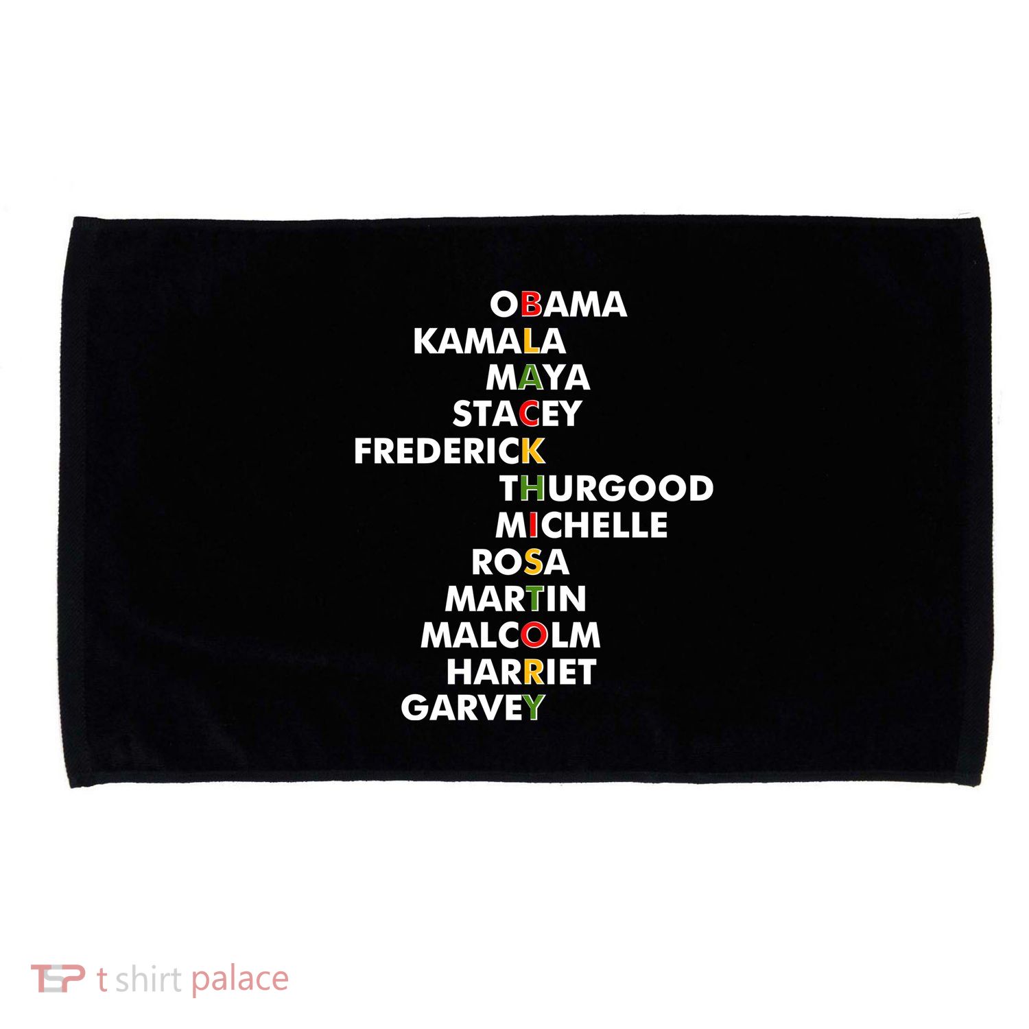 Important Black History Leaders Celebrate Black History Microfiber Hand Towel