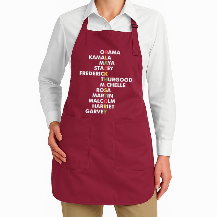 Important Black History Leaders Celebrate Black History Apron